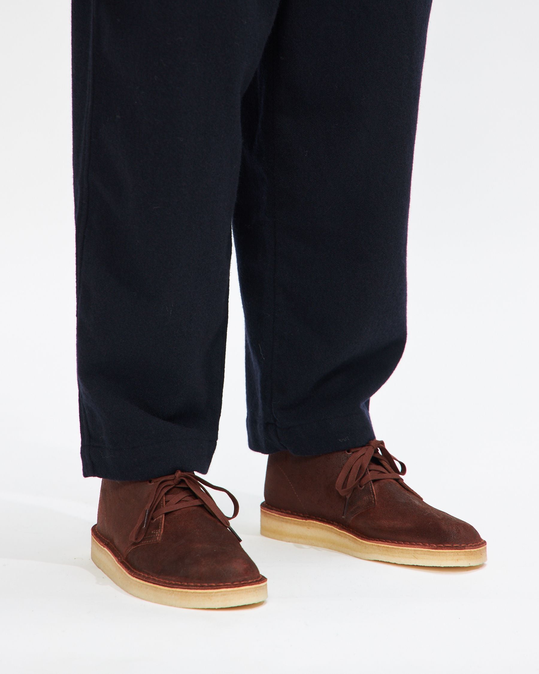 Oxford Pant in Navy Recycled Soft Wool