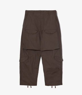 AF Overpant in DK. Brown Heavyweight Cotton Ripstop