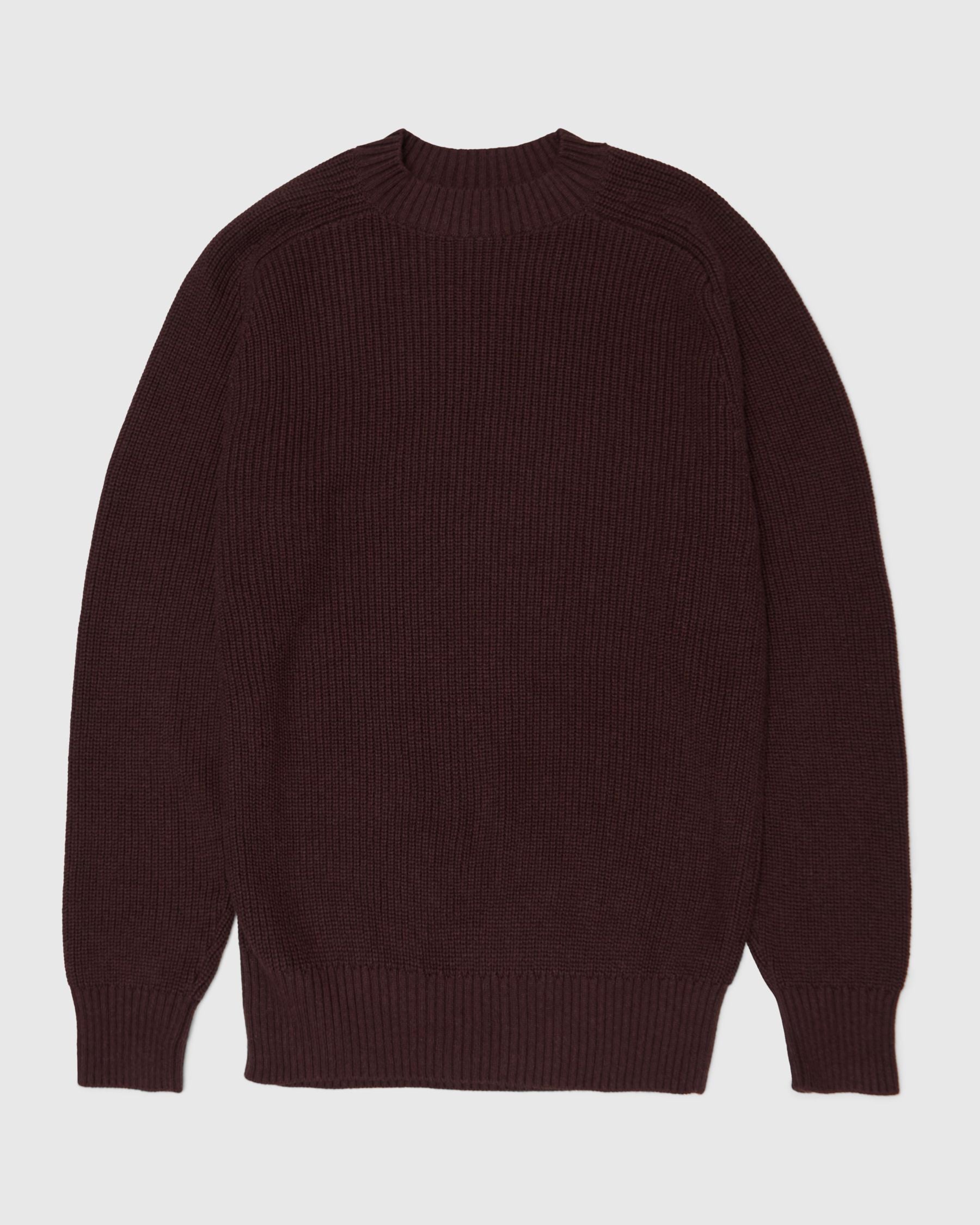Crewneck Sweater in Burgundy
