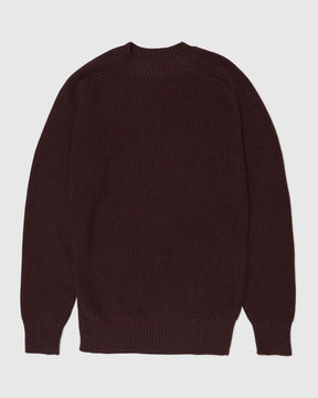 Crewneck Sweater in Burgundy