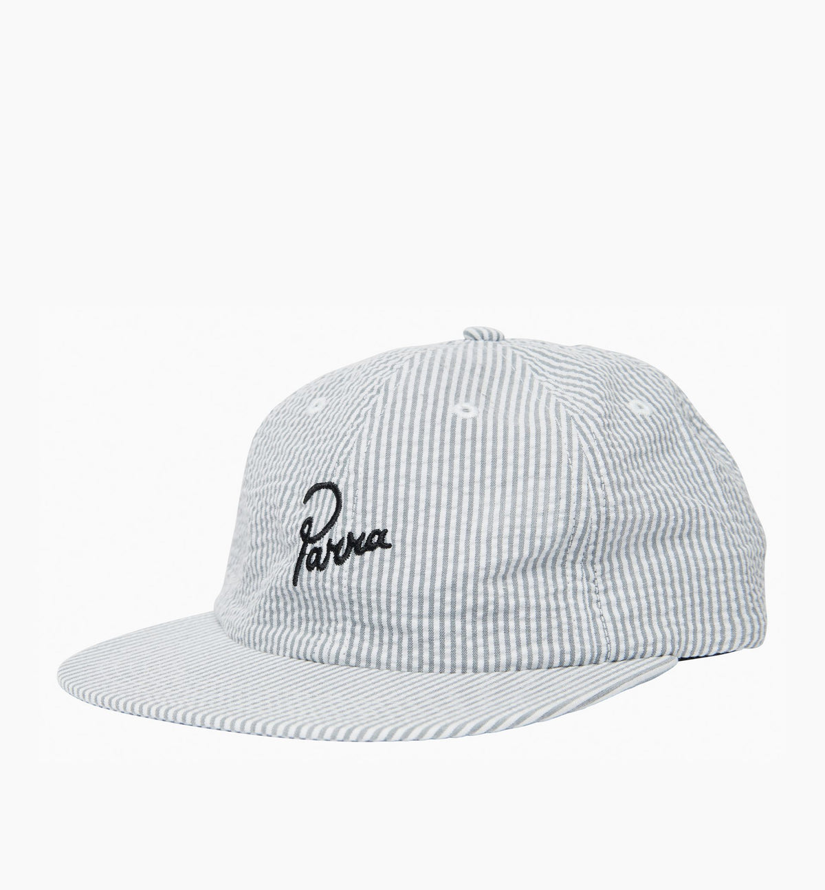 Classic Logo 6 Panel Hat in White Grey