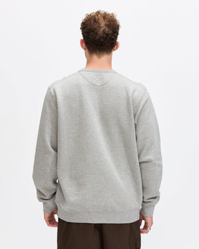 St Annen Crest Crewneck in Heather Grey