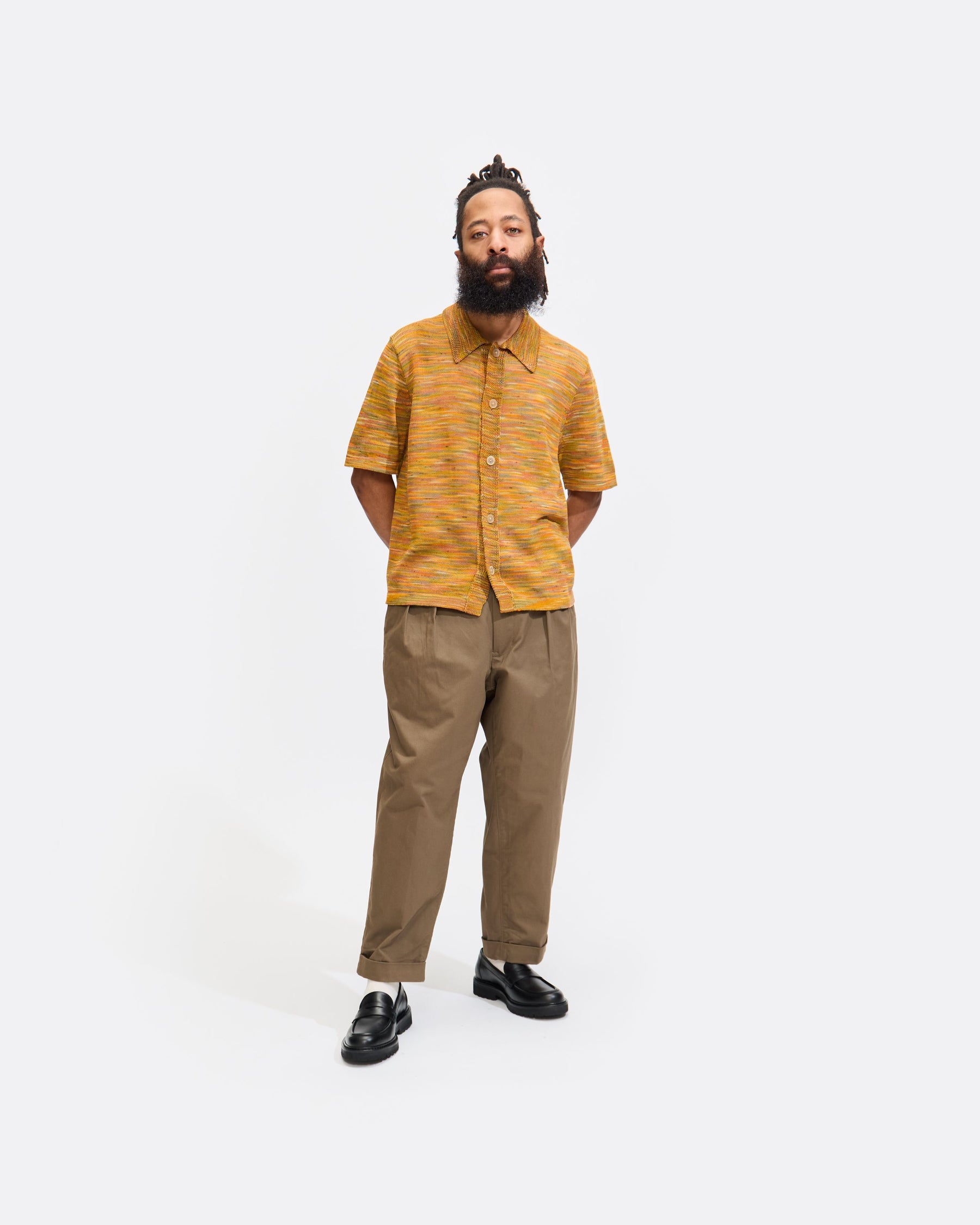 Hand-Dyed SS Buttondown in Yellow