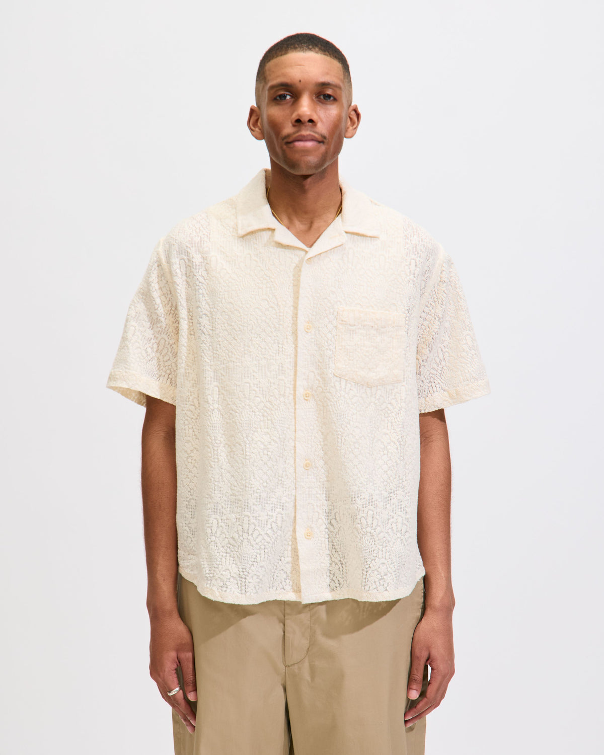 Alhambra SS Camp Shirt in Natural
