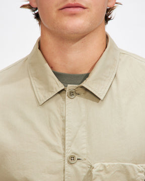 Gabardine Utility Shirt in Silver Sage