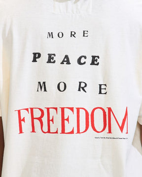 More Peace, More Freedom Tee in Bone