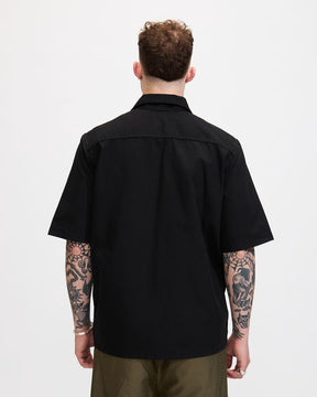 Short Sleeve Mechanic Shirt in Black