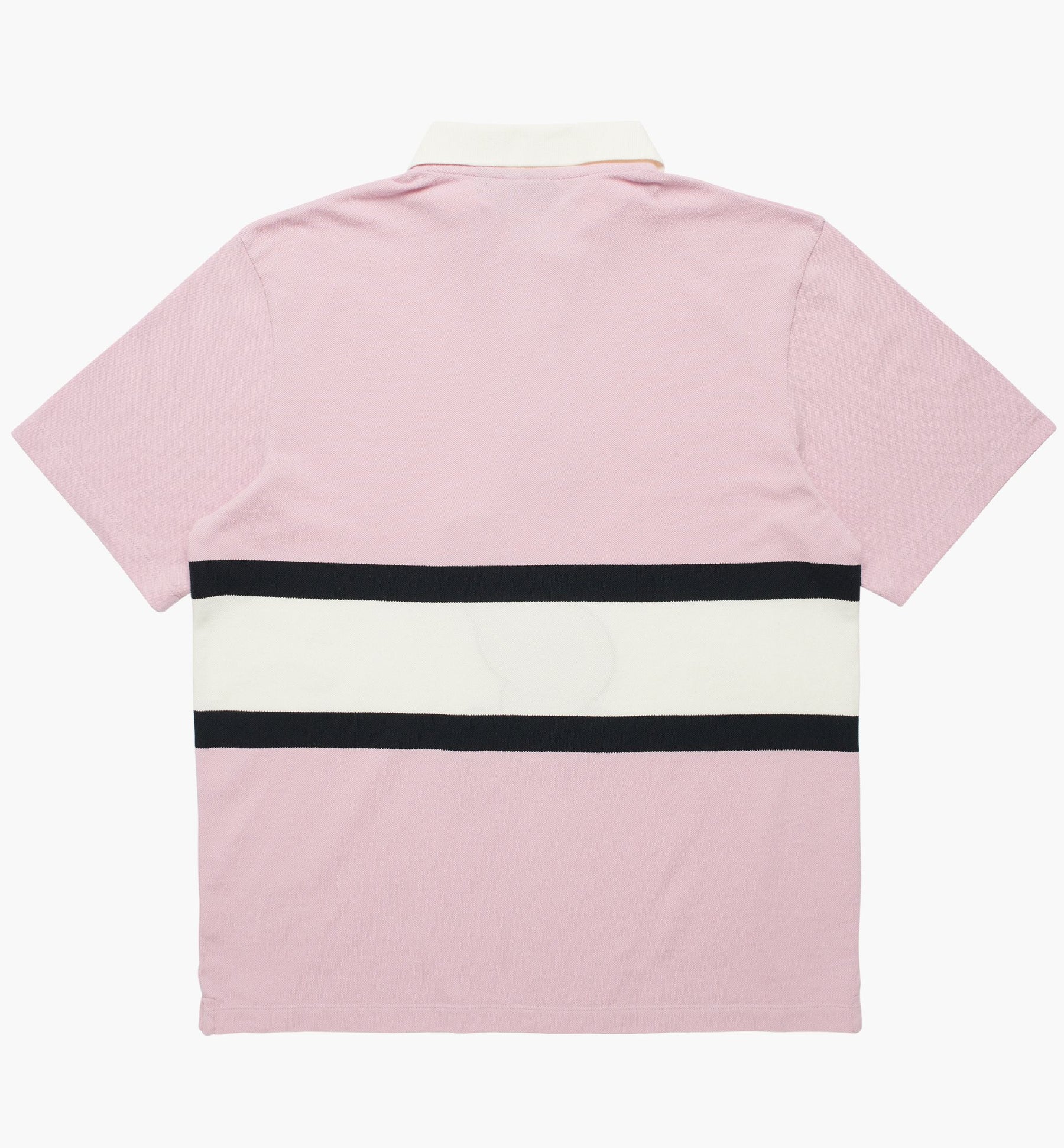 Winged Logo Polo Shirt in Pink/ Off White