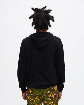 Poppy Knit Hooded Sweater in Black
