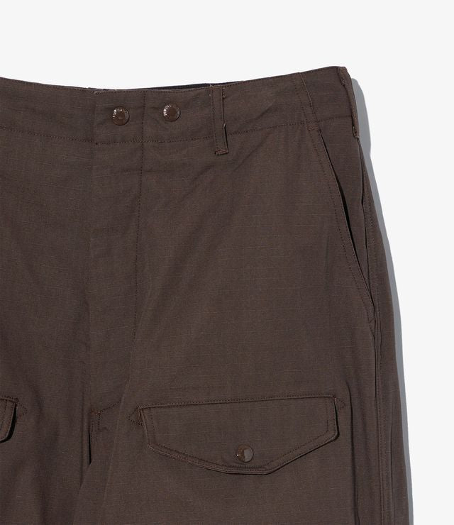 AF Overpant in DK. Brown Heavyweight Cotton Ripstop