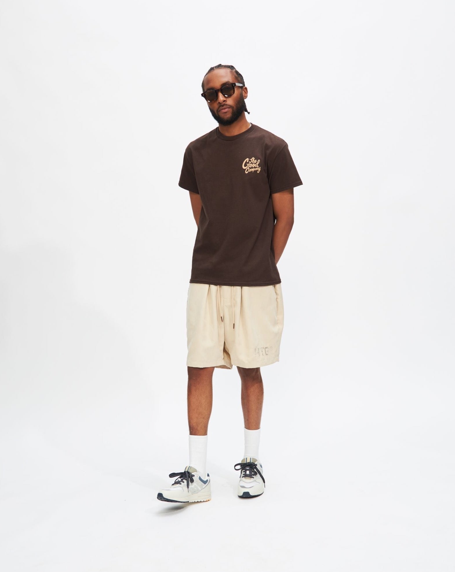 Good Time Tee in Brown