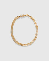 4mm Curb Chain Bracelet in 18k Gold Fill