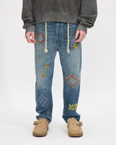 P68 Sunfaded Japanese Denim with Taos Embroidery
