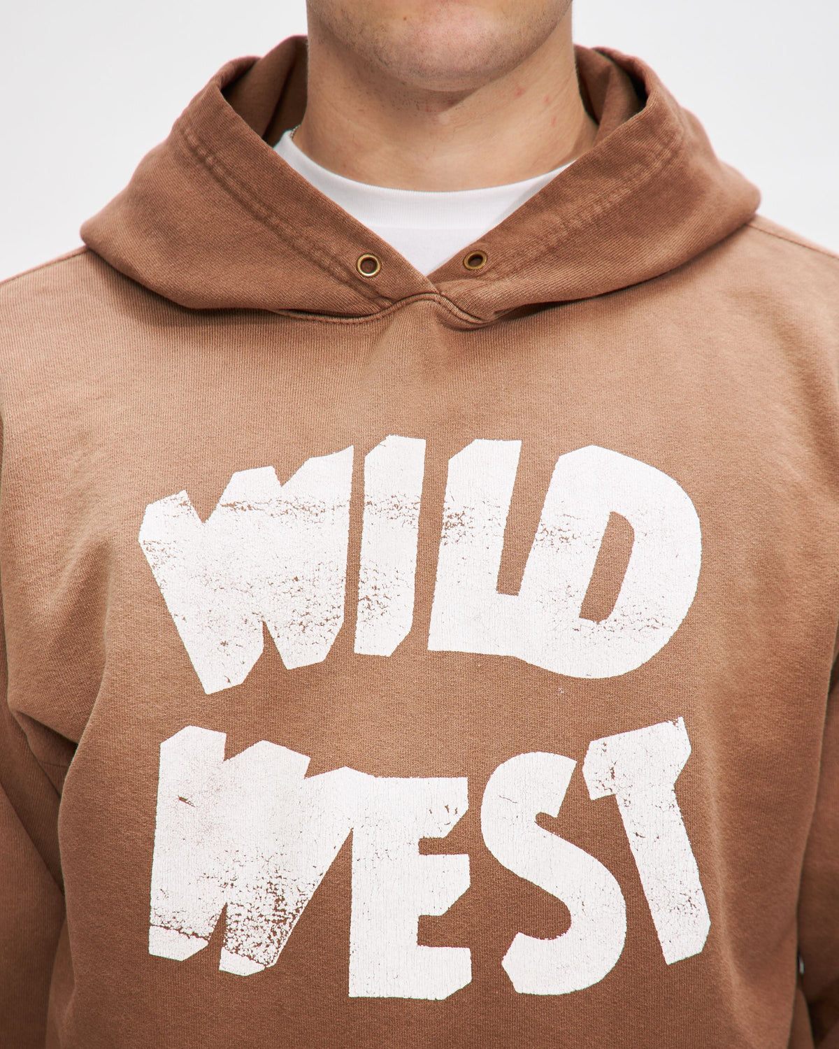 Wild West Hooded Sweatshirt in Mustang Brown