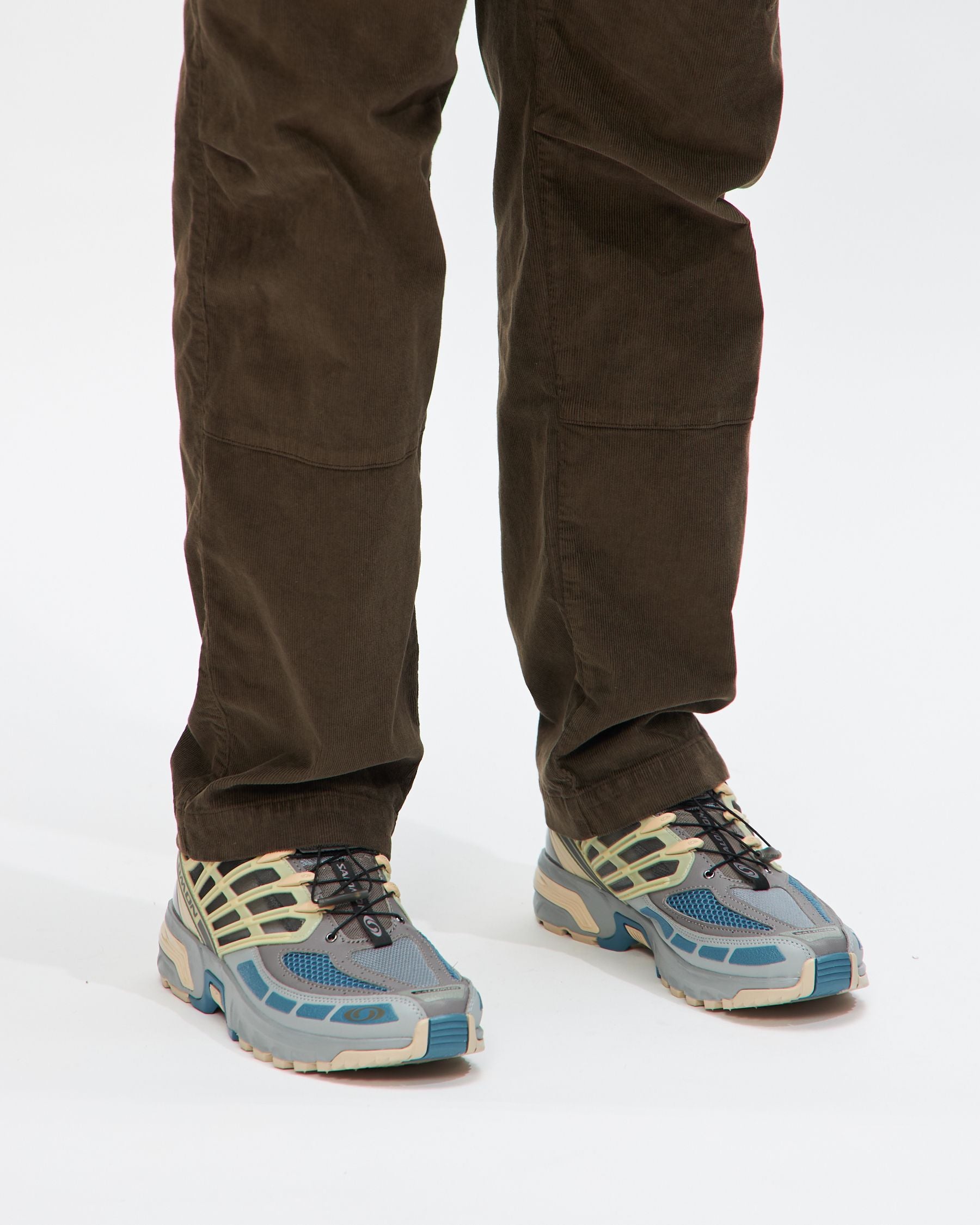 Corduroy Loose Utility Pants in Olive Night