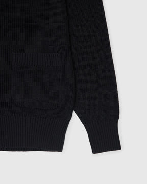 Collared Cardigan in Black
