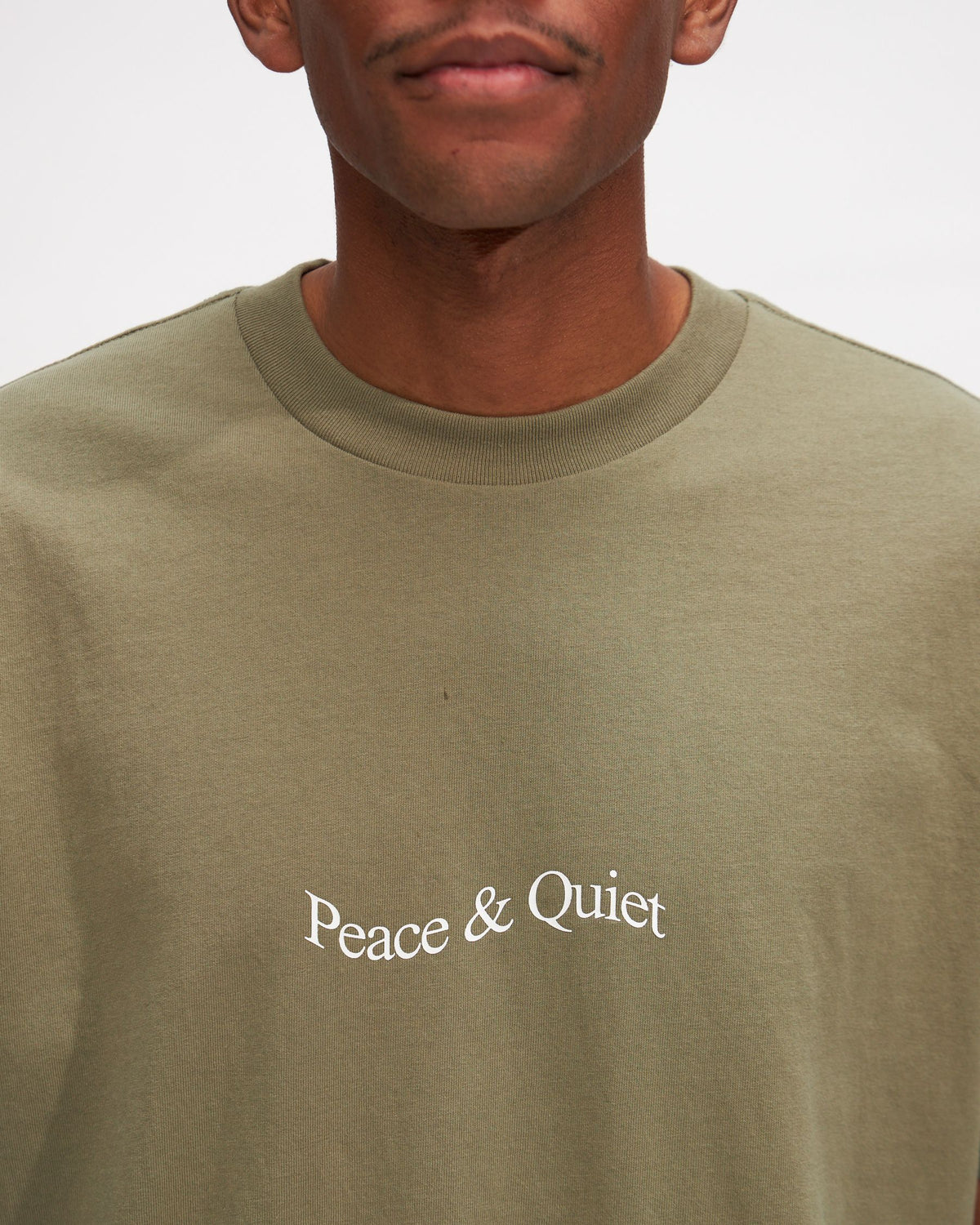 Wordmark T-Shirt in Olive