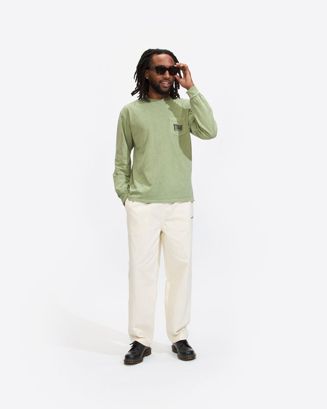 That Pocket Long Sleeve Tee in Olive