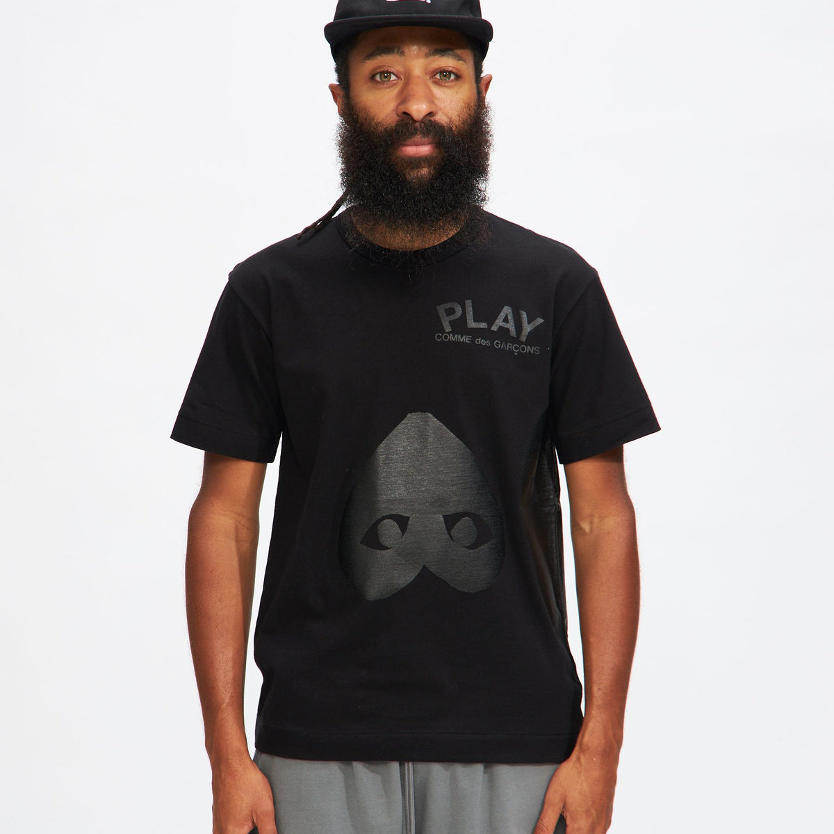 Three Hearts T-Shirt in Black