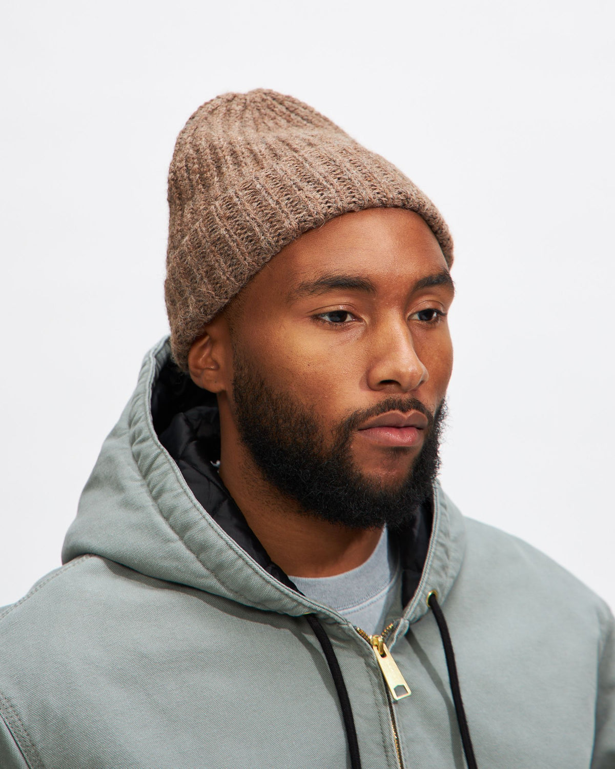 Alpaca Watch Cap in Oak