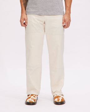 Double Knee Painters Pant in Natural Canvas