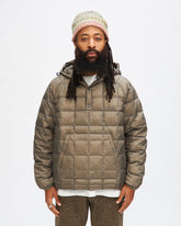 Down Pullover Jacket in Stone Grey
