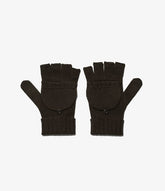 Mitten in Brown Merino Wool