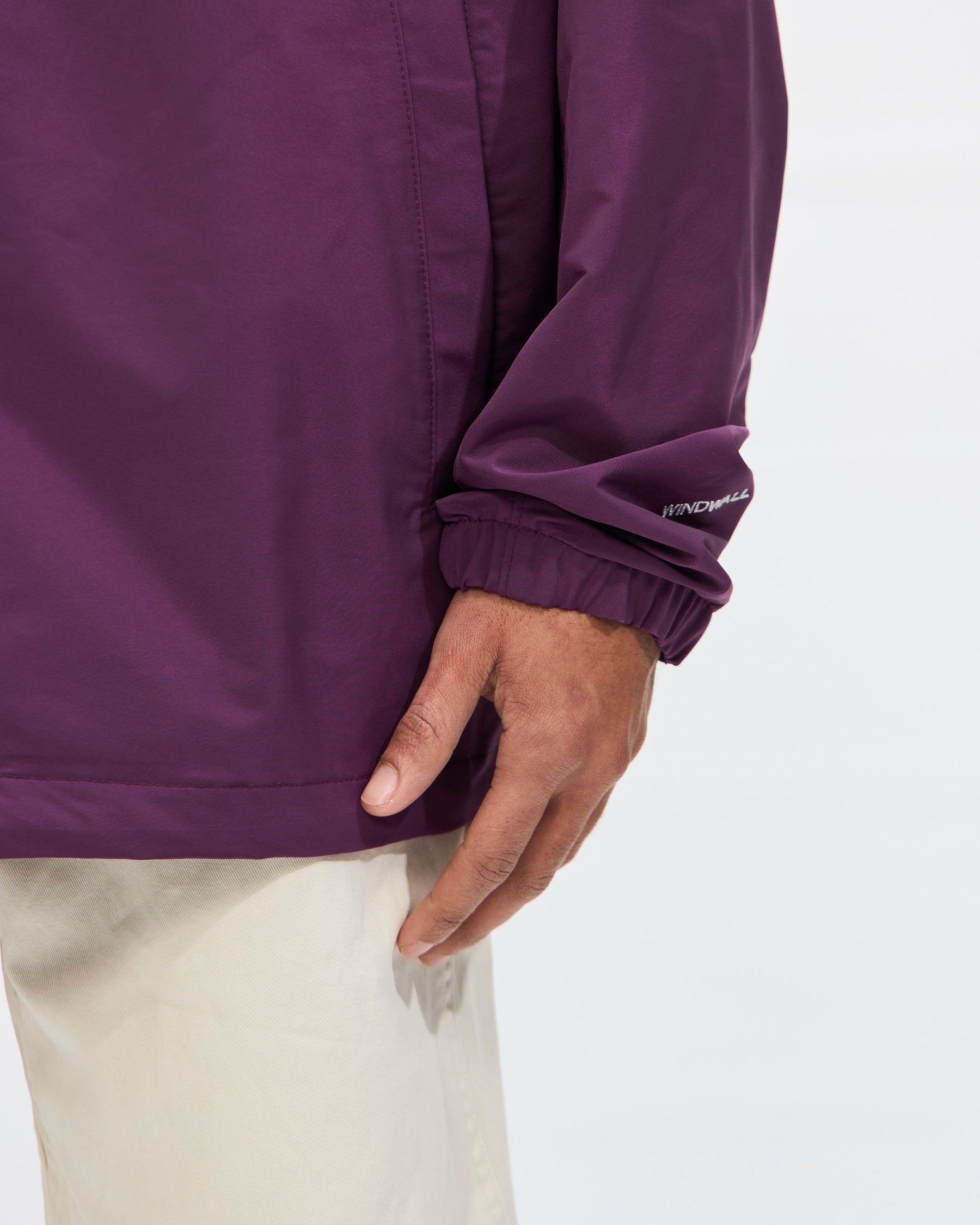 Easy Wind Coaches Jacket in Black Currant