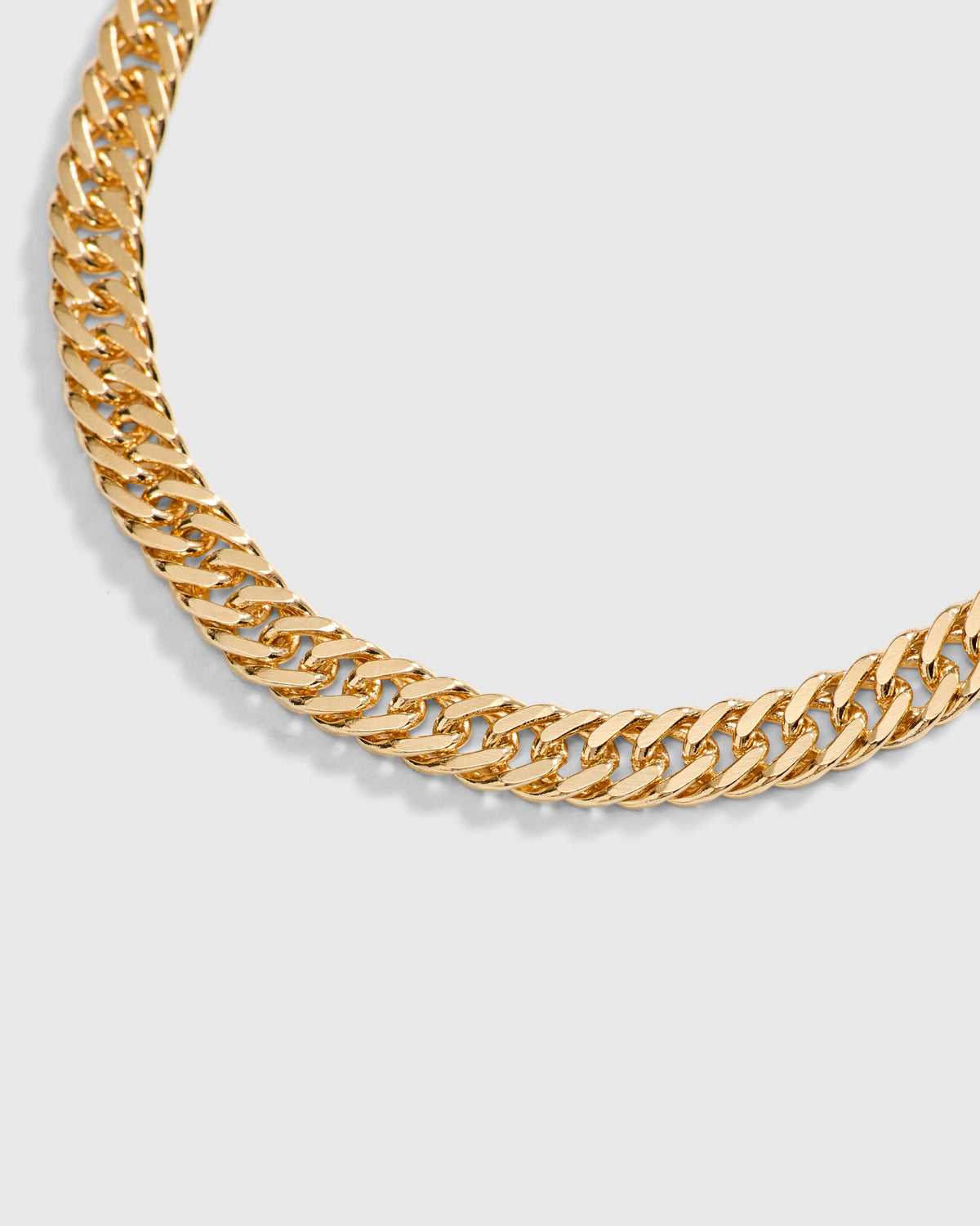 4mm Curb Chain Bracelet in 18k Gold Fill