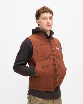 Howland Quilted Vest in Workwear Brown