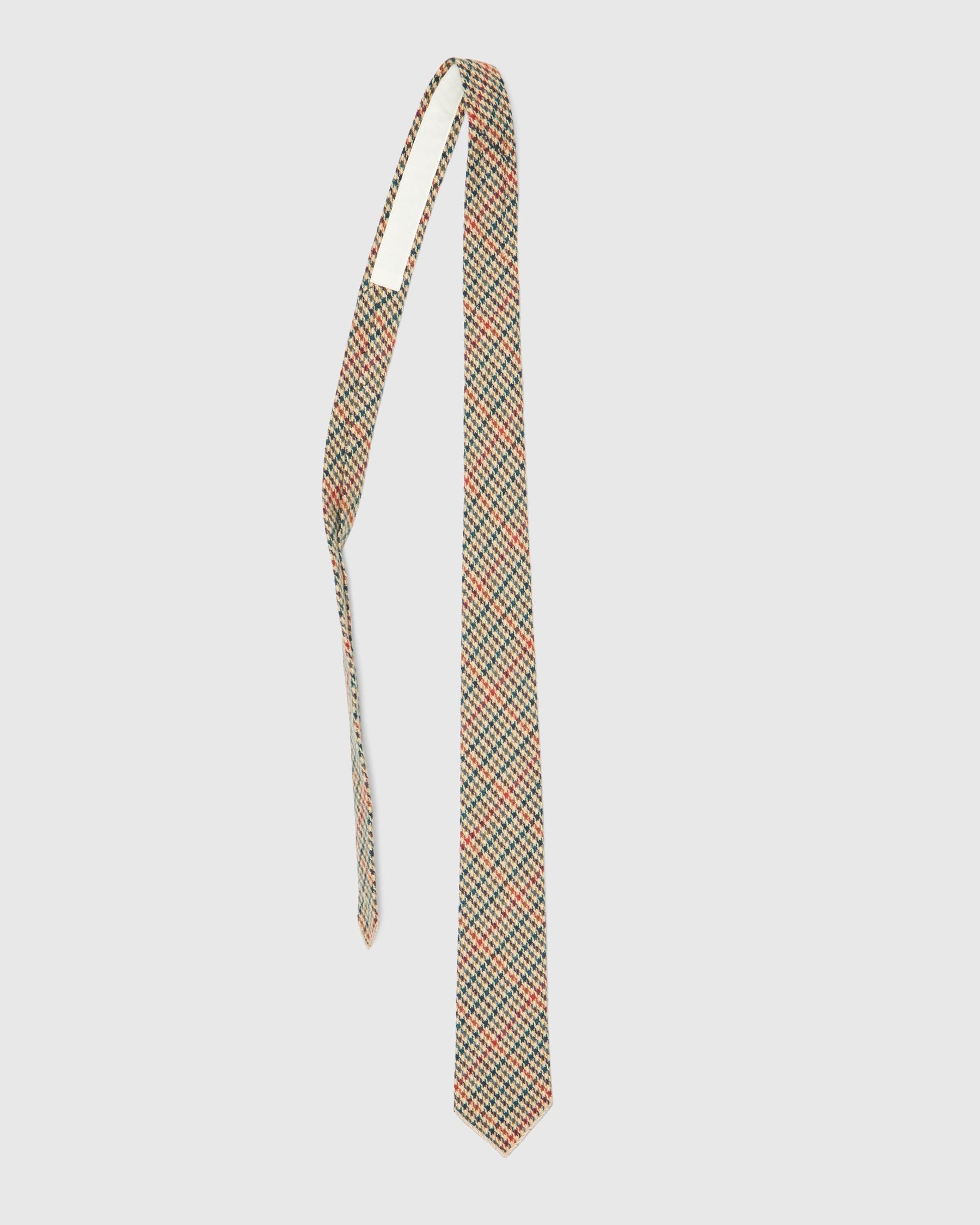 Neck Tie in Khaki Acrylic Wool Gunclub