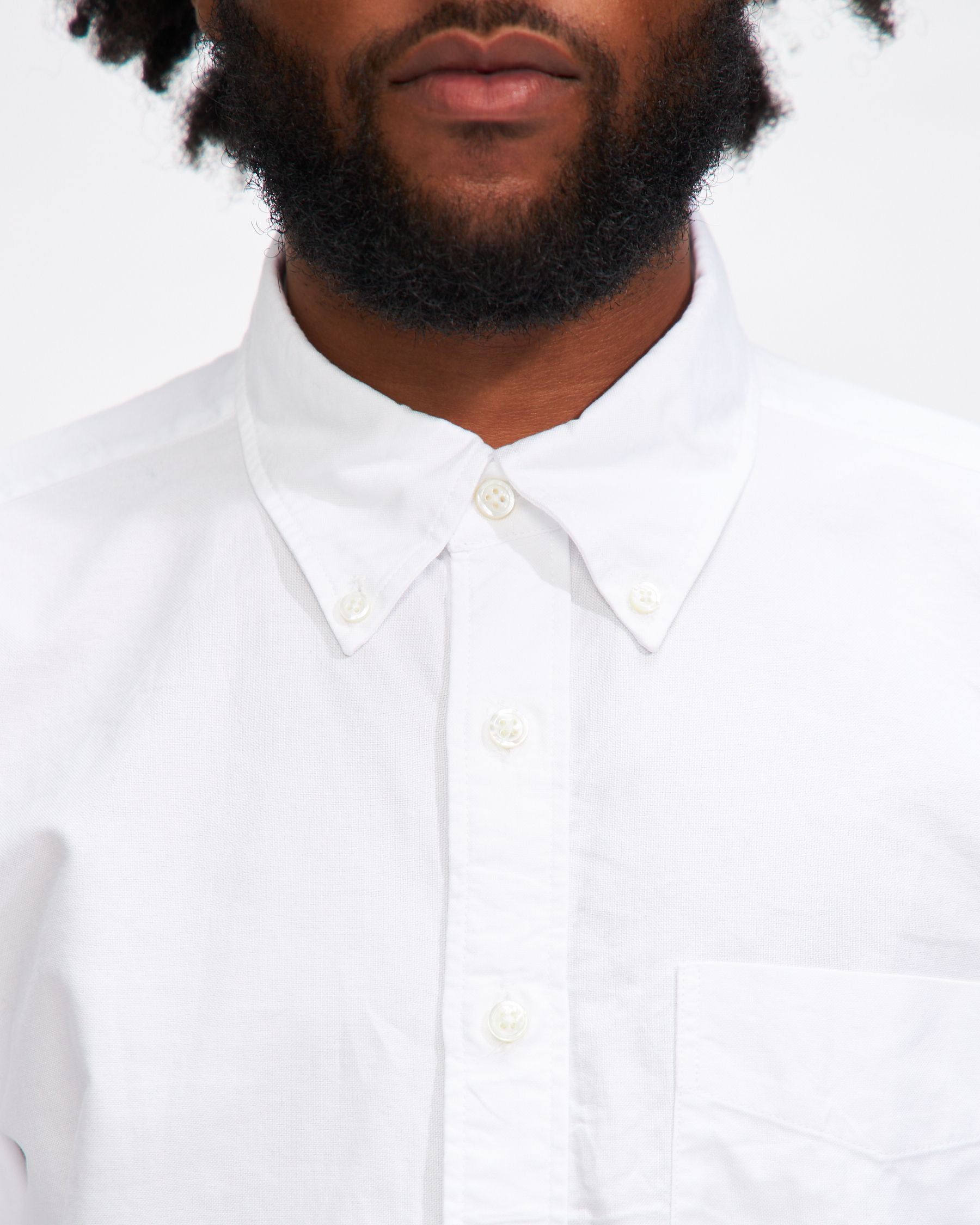 19th Century BD Shirt in White Cotton Oxford