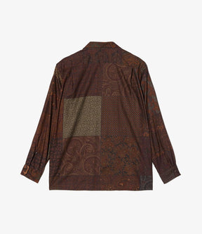 Classic Shirt in Dark Brown Paisley PW Print