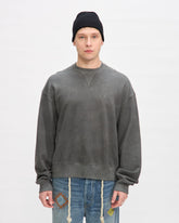 Relax French Terry Uneven Dye Sweatshirt in Swiss Army