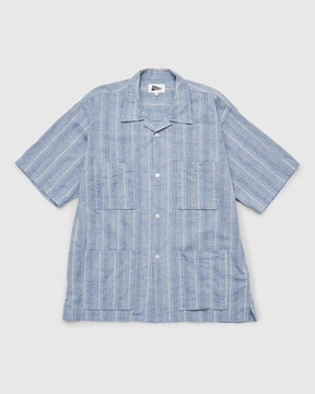 Amedeo Short Sleeve Shirt in Blue