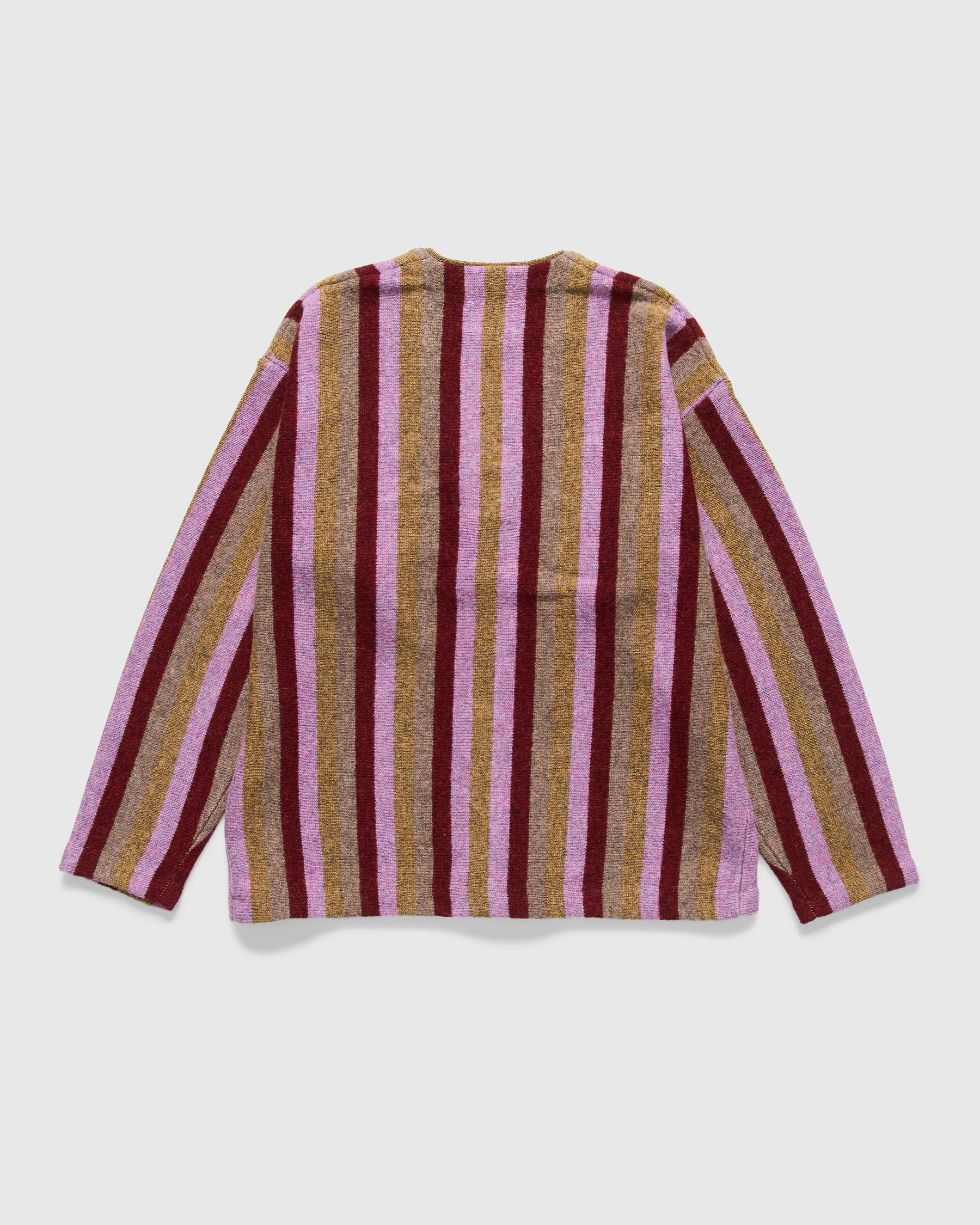 Kanoa Knit Cardigan in Red Multi Stripe