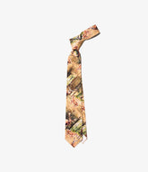 Neck Tie in Brown Cotton Deer Print