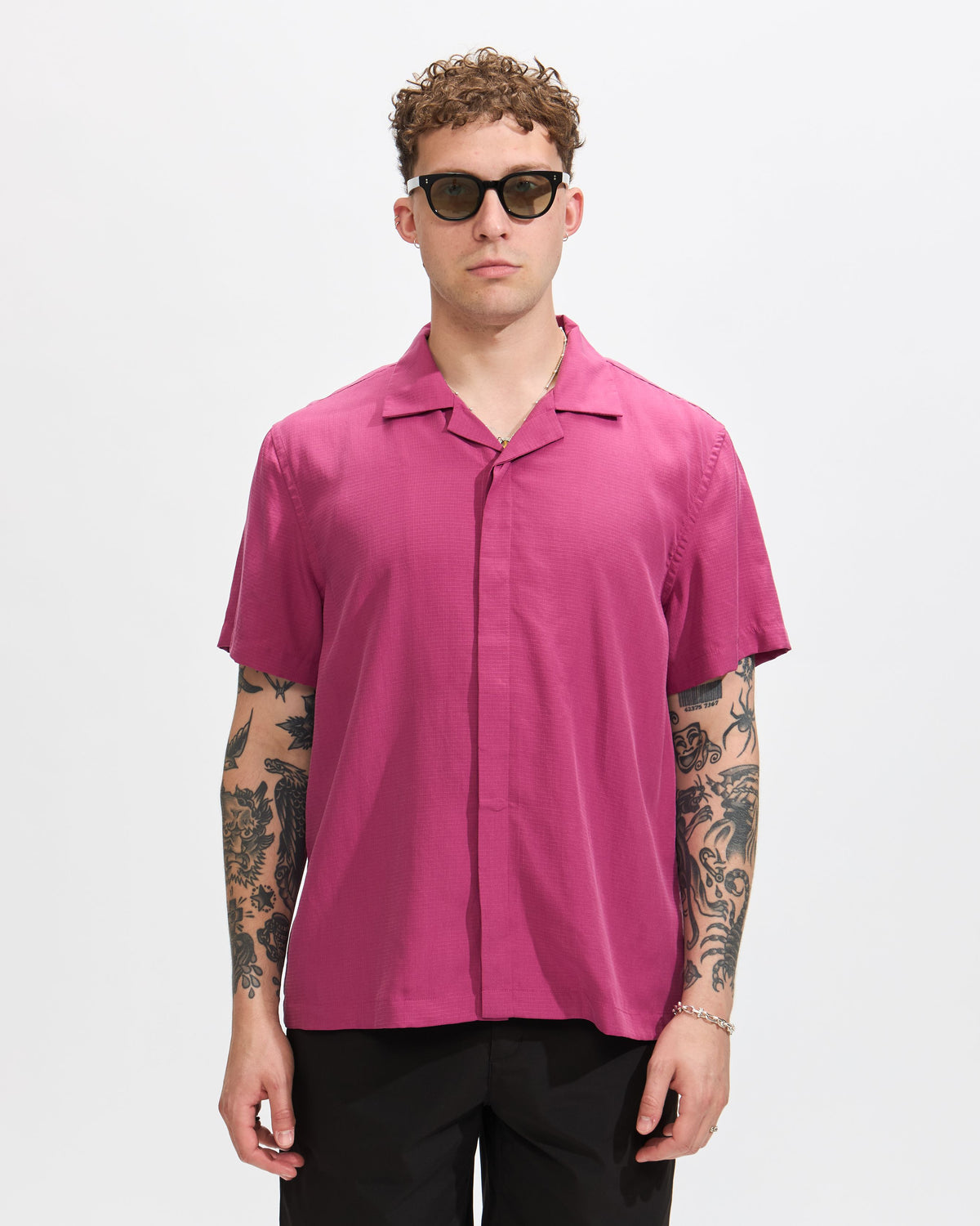 York Ripstop Short Sleeve Shirt in Violet Quartz