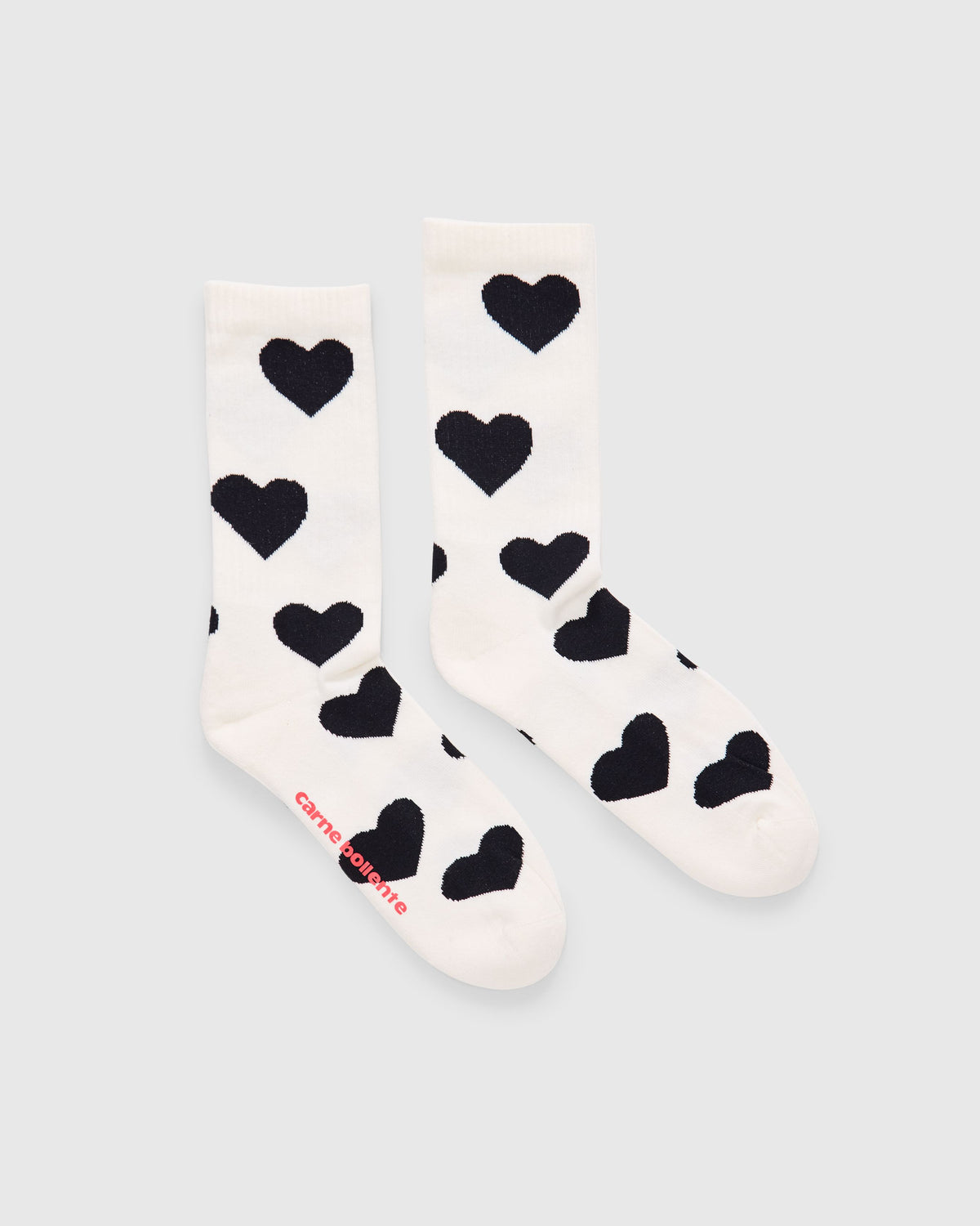 It Smells Love Socks in White