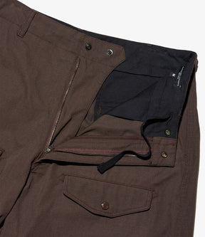 AF Overpant in DK. Brown Heavyweight Cotton Ripstop