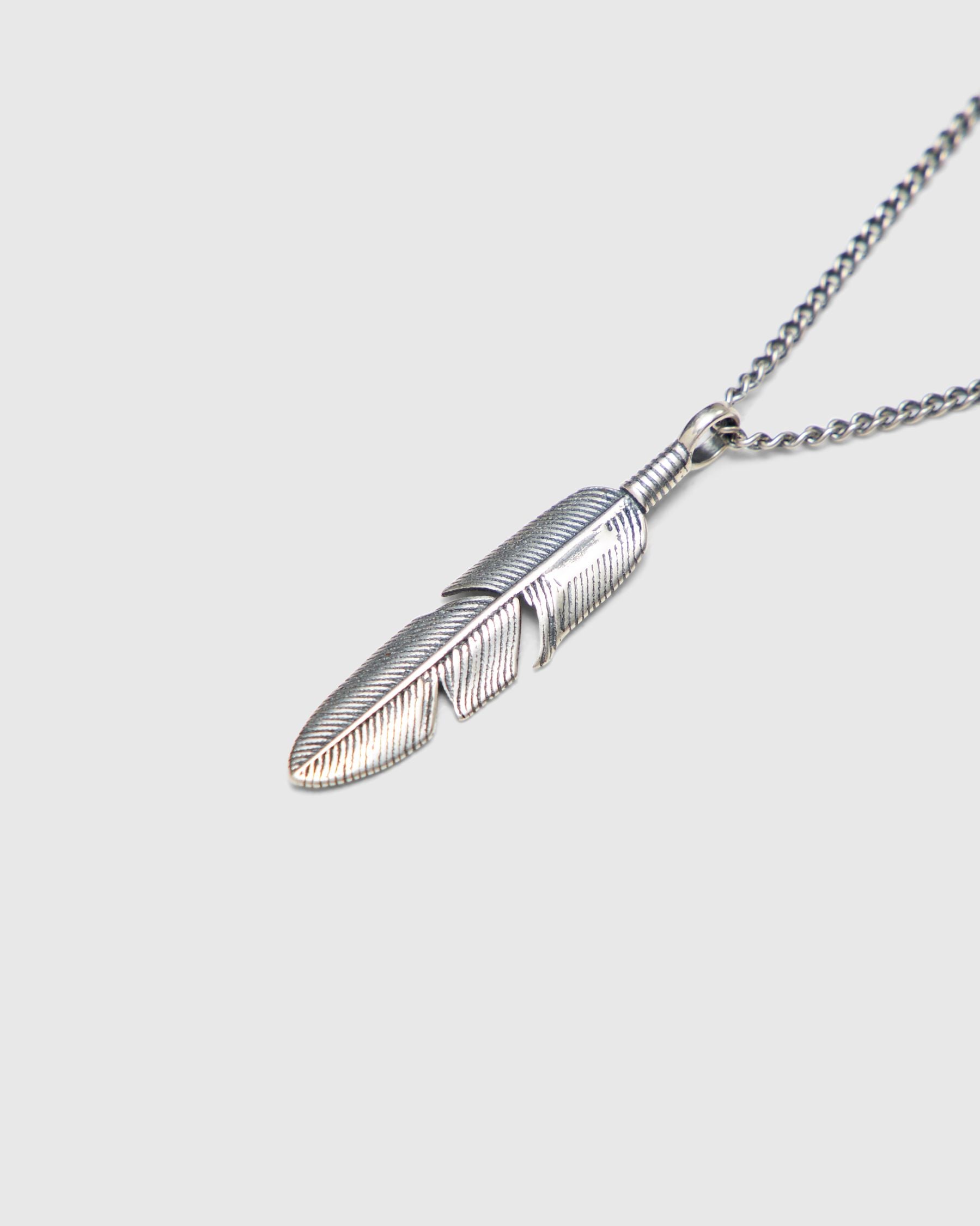 Silver Ethereal Feather Necklace