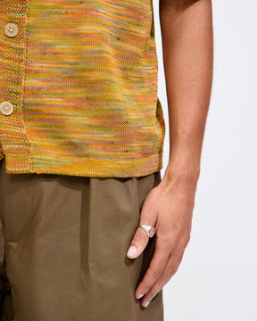 Hand-Dyed SS Buttondown in Yellow