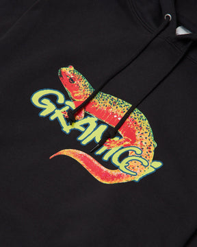 Salamander Hooded Sweatshirt in Vintage Black