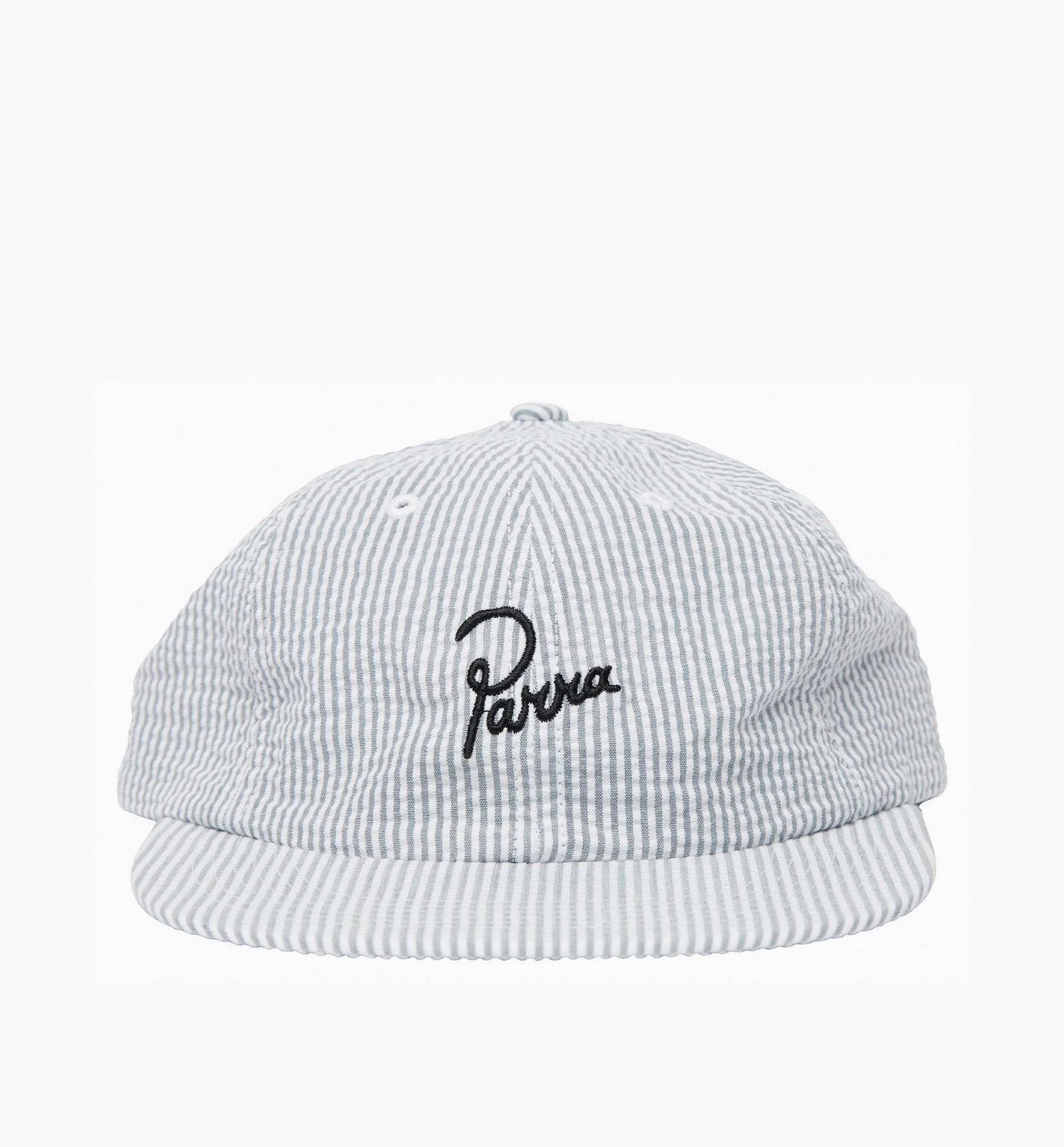 Classic Logo 6 Panel Hat in White Grey