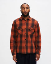 Crosscut Flannel in Rust Twill