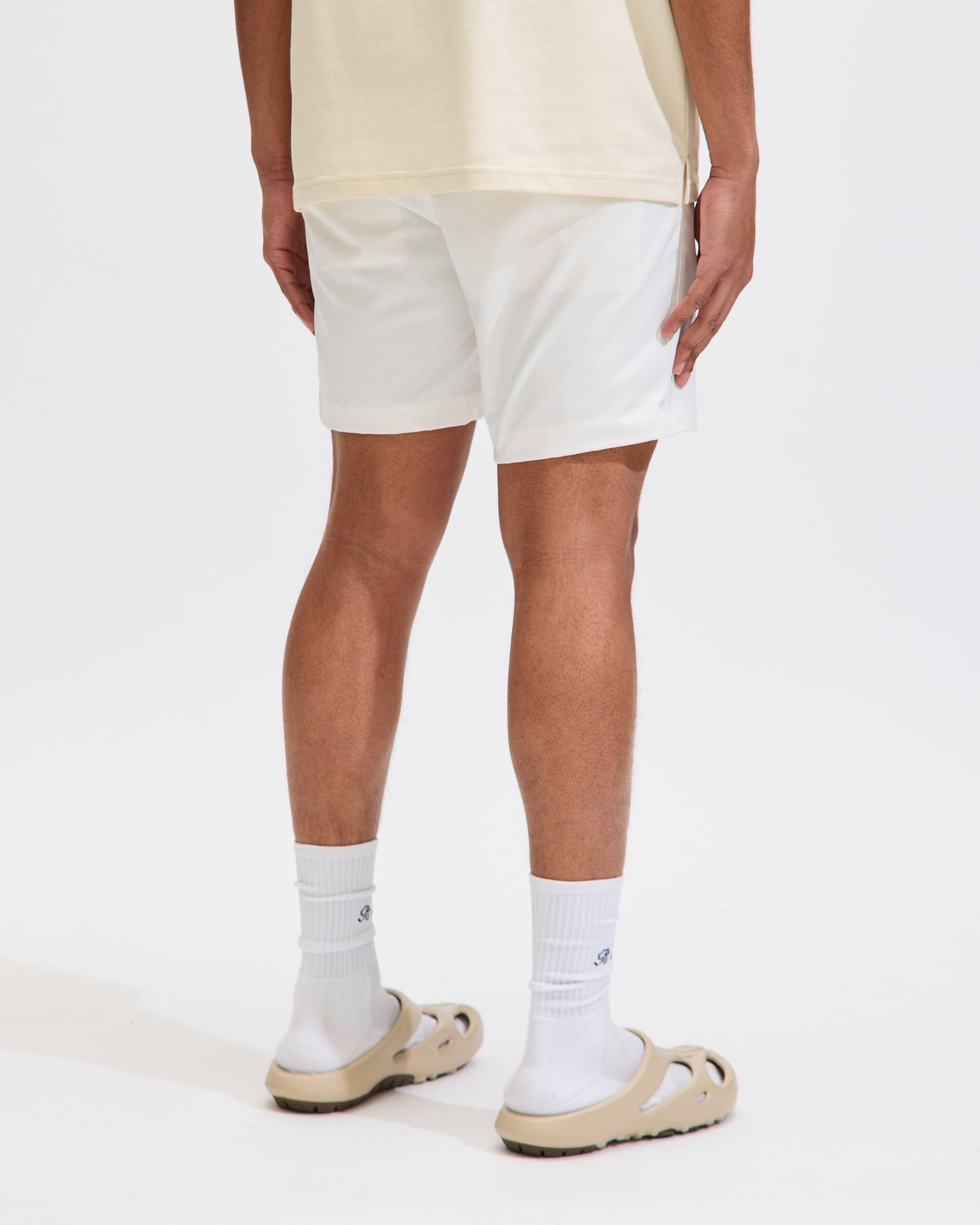 Pennant Chino Shorts in Beige