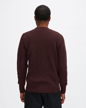 Crewneck Sweater in Burgundy
