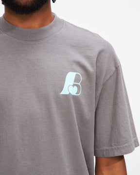 B Logo Tee in Slate