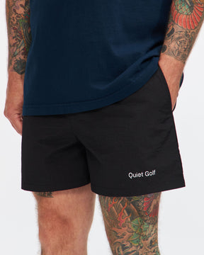 Typeface Shorts in Black