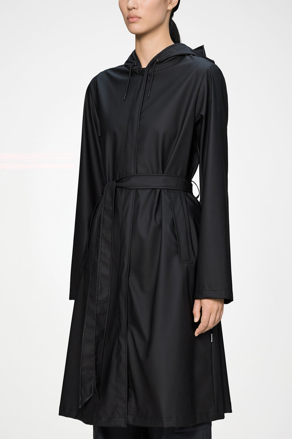 A-Line Longer W Jacket in Black